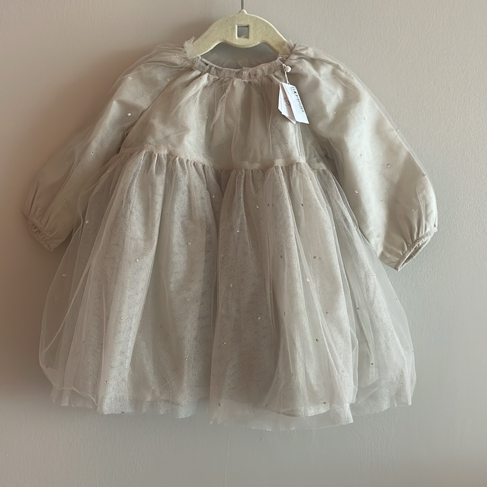 Bonpoint Berthelina Baby Tulle Dress 18M Girls Party Flower Girl Luxury NWT